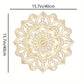 1pc Stunning Moroccan & Indian Themed Metal Wall Art | Mandala Ethnic Bohemian Chic Decor for Living Room