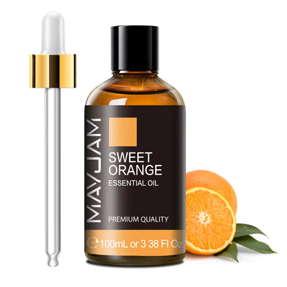 MAYJAM 100ml Pure Essential Oil with Glass Dropper, Aromatherapy Essential Oils Lavender Eucalyptus Rosemary Vanilla Aroma Oil