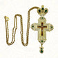 HTISOK Orthodox Cross Necklace Jesus Crucifix Pendants Gold Chain Religious Jewelry православным крестом