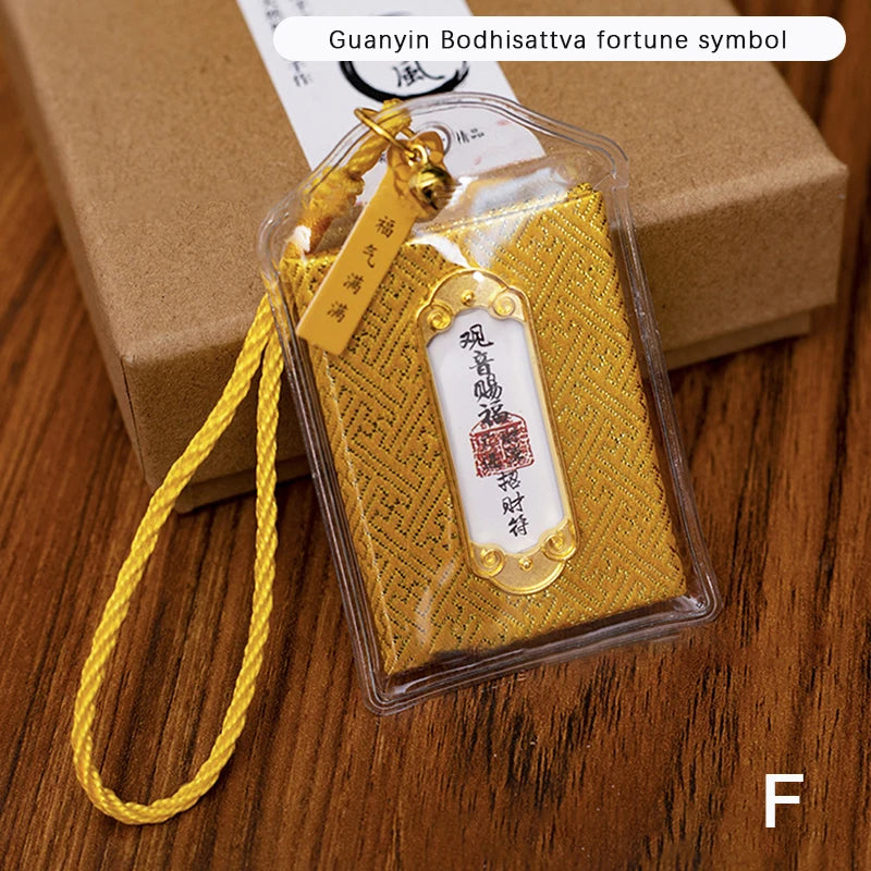 Buddhism Monastery Temple Guan Yin Buddha Efficacious Amulet Pendant Bless Family Safety Health Good Luck Career Gifts Lucky Bag