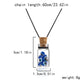 Turkish Blue Evil Eye Wishing Bottle Pendant Necklace for Women Men Black Rope Chain Necklace Good Luck&Protection Jewelry Gift
