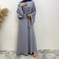 New Muslim fashion Abaya women's dress sold in Dubai in the Middle East Arab net color Islamic dress robe lace long dress
