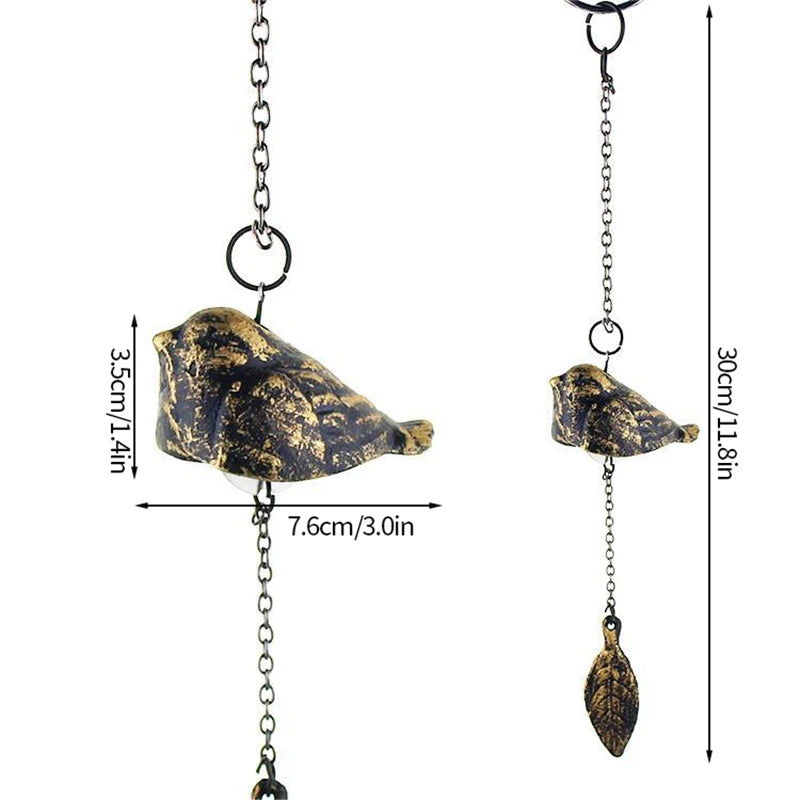 Japanese Wind Chimes Cast Iron Wind Bells Hanging Pendant Feng Shui Good Luck Temple Wind Bells Outdoor Home Garden Decoration