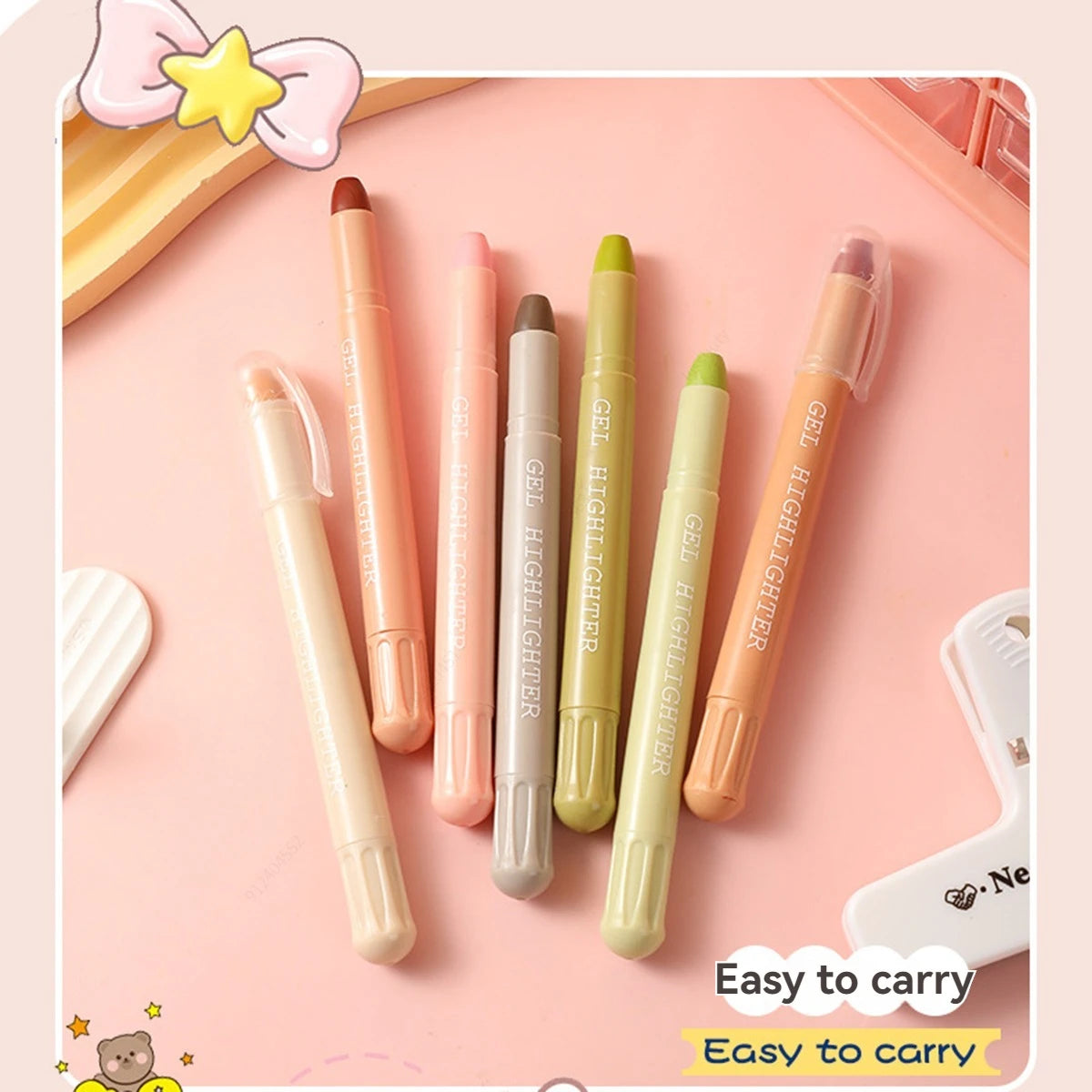 8pcs Bible Highlighters, Morandi Colors,Non Bleeding Bible Safe Highlighters, Gel Pen Kawaii Graffiti Pen