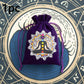 6pcs Velvet Moon Sun Tarot Storage Bag Board Game Cards Embroidery Drawstring Package Witchcraft Supplies for Altar Tarot Pouch