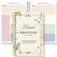 A5 SOAP Bible Study Planner Spiral Notebook for Women, Christian Prayer Journal with Scripture Observation Application Pages