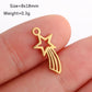 5PCS/Lot Celestial Mini Star Charms Stainless Steel Pentagram/Astral/Meteor/Moon Pendant DIY for Earring Bracelet Jewelry Making