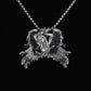 Classic Angel Pendant Necklace Handmade Seraph Prayer Pendant Long Chain Necklace Men Women Jewelry Anniversary Gift