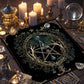 Gothic Decorative Tablecloth Tarot Tablecloth Tarot Enthusiast Astrology Ritual Cloth Polyester Altar Decorative Pad