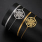Skyrim Archangel Seal Metatron Pendant Bracelet Stainless Steel Male Female Buddhist Hindu Talisman Sacred Geometry Jewelry Gift