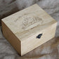 Personalized Wooden Baptism Keepsake Box ,Baptism Gifts For Baby Girl Or Baby Boy, Engraved Memory Box That Pattern With Wreath