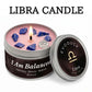 Scorpio Zodiac Scented Candle, Sandalwood Myrrh, Astrology Aromatherapy Candle in Tin, Home Fragrance Decor Birthday Gift, 3oz