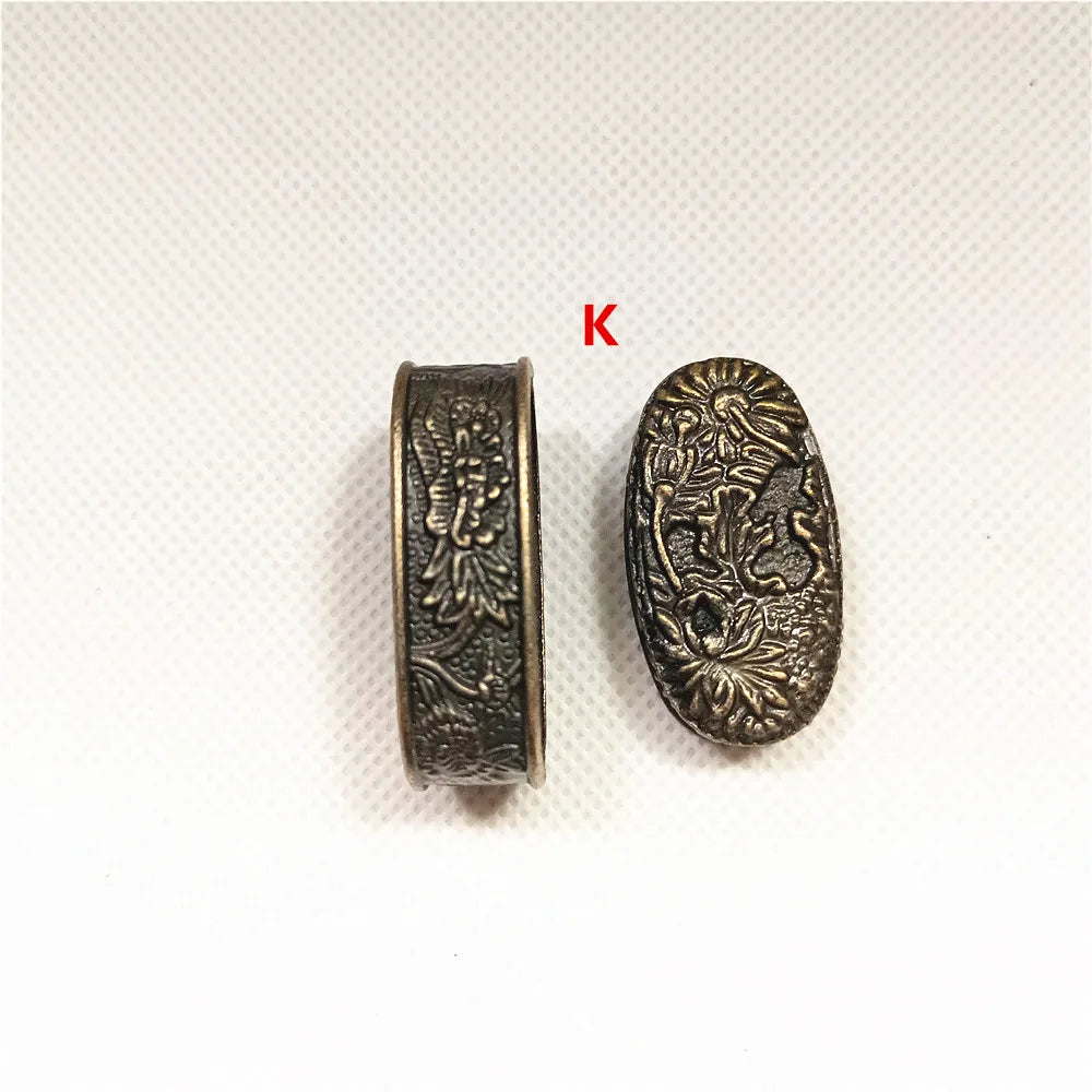 New Sword Handle Tsuka Alloy Fuchi Kashira For Japanese Samurai Katana Wakizashi Sword Fittings