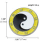 Swastika Yin Yang Tai Chi Bagua Brooch Religious Buddhist Zinc Alloy Yoga Amulet Clothing Backpack Hat Accessories Gift