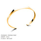 ELANDIS Wide 5MM Stainless Steel Bracelet Gold Plated Men's Minimalist Accessories Wholesale