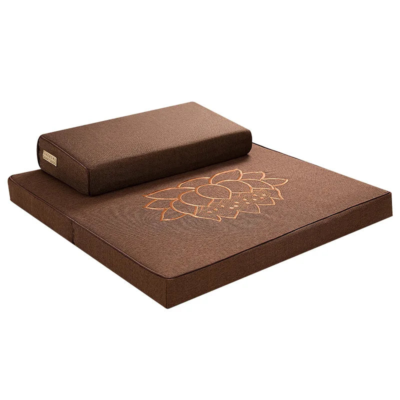 Futon Pray Cushion Static Meditation Pad Home Folding Thickening Fabric Coconut