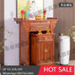 SGF Altar Table with Elevated Indoor Altar Cabinet for Home Use, Complete Set with Two-Tier Offering Table