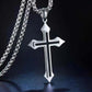 Men and Women New Retro Personality Creative Design Jesus Cross Amulet Pendant Rock Casual Gift Catholic Christian Necklace