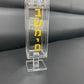 Transparent Acrylic Judaica Shabbat Match Box with Magnetic Lid Lucite Besamim Holder Box with Gold Logo Desktop Decor Gift