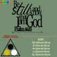 "Be Still and Know I Am God" Metal Wall Art, Psalm 46:10 Bible Verse, Religious Decor for Church Office, Gold White Black, Chris