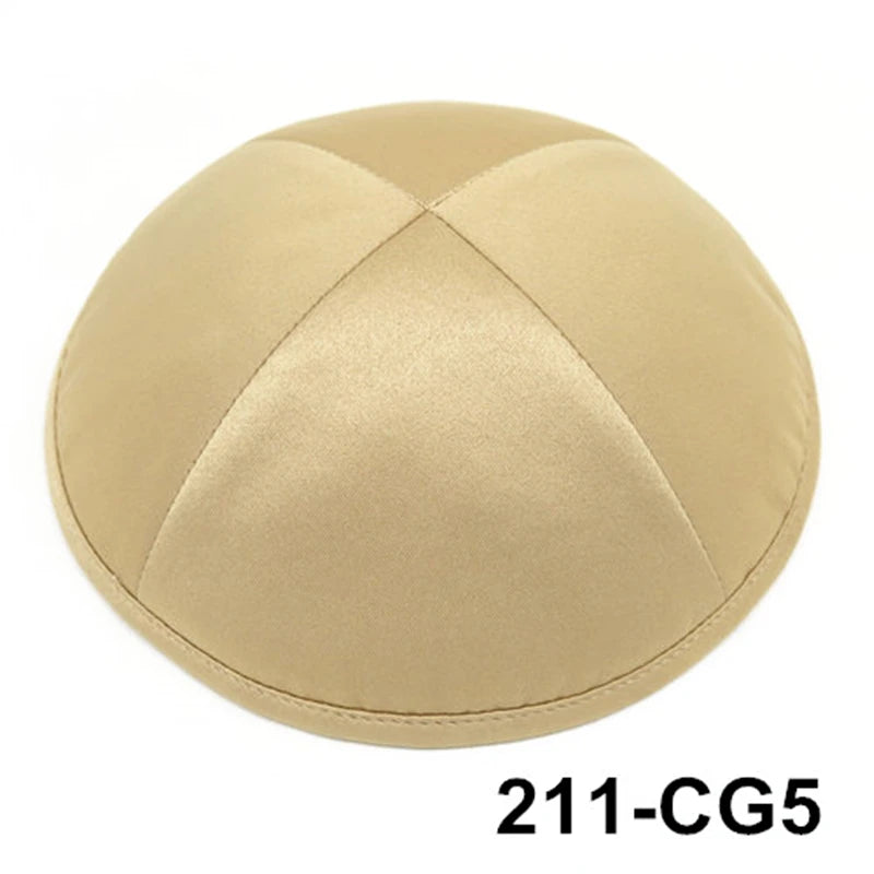GIU 19cm Satin Jewish Hats Caps Skullies Beanies Kippot Yarmulke Kippah Dome Kipa For Wedding And Events