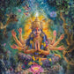 Indian Hindu Gods Lord Shiva Yoga Divine Goddess Saraswati Meditation Rt Poster Canvas Painting And Prints Picture Home Decor