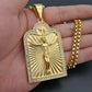 Men and Women New Retro Personality Creative Design Jesus Cross Amulet Pendant Rock Casual Gift Catholic Christian Necklace