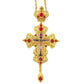 Orthodox Cross Pendant with Chain Orthodox Jesus Pendant Priest Blessing Cross Pendant Gift for Believers Baptism Worship