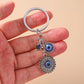 Fashion Metal Evil Eye Keychain for Car Key Women Men Handbag Pendant Keyring Accessories DIY Jewelry Gifts