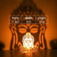 Hollow Flower Candle Holder Lotus Buddha Lamp Base Ornaments Metal Light and Shadow Art