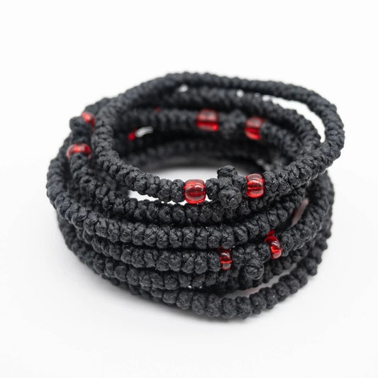 Greek Orthodox Handchain Handmade Prayer Rope Bracelet Christian Bangle Elegant Religious Jewelry for Women Mens