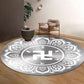 Six character mantra floor mat meditation mat energy yoga meditation mat circular anti slip mat