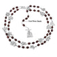 14 Stations of Cross Pendant Chaplet Rosary Necklace Wooden Prayer Beads Chain Catholic Religious Sacraments Jewelry Gifts