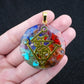 35mm Hexagon Shape 7 Chakra Orgonite Energy Pendant Healing Energy Crystal Beads for Yoga Meditation Spiritual Amulet Orgonite