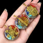 35mm Hexagon Shape 7 Chakra Orgonite Energy Pendant Healing Energy Crystal Beads for Yoga Meditation Spiritual Amulet Orgonite