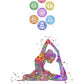 Spirituality Yoga Tree Khanda Sikh Symbol Couple Meditation  Art Poster Canvas Painting Wall Prints Picture Yoga Room Home Decor