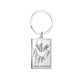 Dawapara Tarot Cards Keychains Stainless Steel Vintage Amulet Good Luck The Major Arcana Keyring Wiccan Jewelry