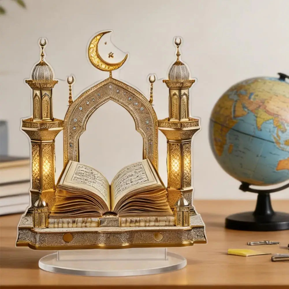 Multifunctional Exotic Architectural Ornament Exquisite Creative Desktop Accessories  Flat Home Moon Castle Acrylic Decoration