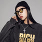 Huitan 60Cm Twisted Chain Long Necklace for Women/Men Fashion Luxury Cubic Zirconia Cross Pendant Necklace Gift Love Accessories