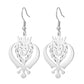 LIKGREAT Lion King Crown Dangle Earrings Sikh Khanda Punjabi Symbol Stainless Steel Jewelry Vintage Gift For Women