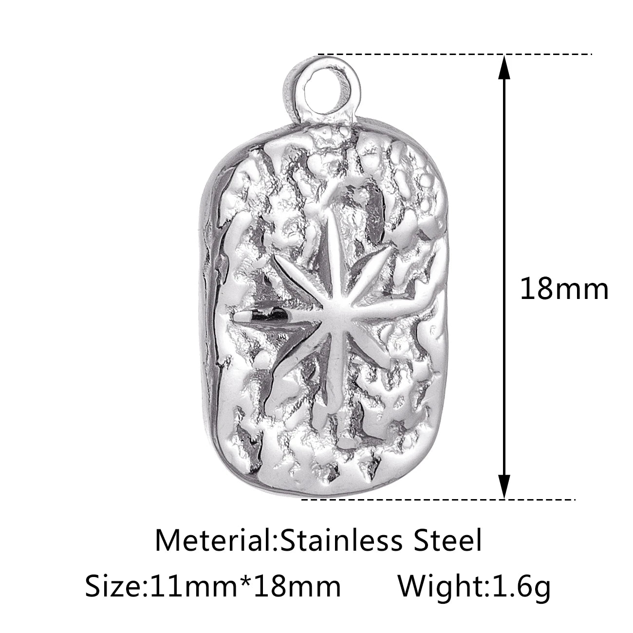 3pcs/Lot Stainless Steel Casting Sunburst Sun Moon Star Charms Pendant For DIY Necklace Bracelet Earrings Jewelry Accessories