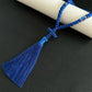 Handemde Black Chotki Christian Orthodox Prayer Rope, Blue 100 Knot Greek Omboskoini Greek Gifts Car Hanging Charm Home Ornament