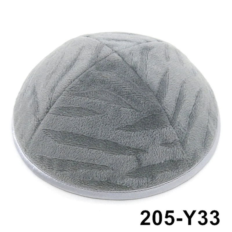 GIU 19cm Jewish Velvet Kippah Kippot Kipa Caps Skullies Beanies Yarmulke Kipot Dome For Wedding And Events