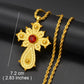Annio Ethiopian Gold Color Cross Charms Pendant Necklaces African Jewelry Eritrean Anniversary Accessories #161916
