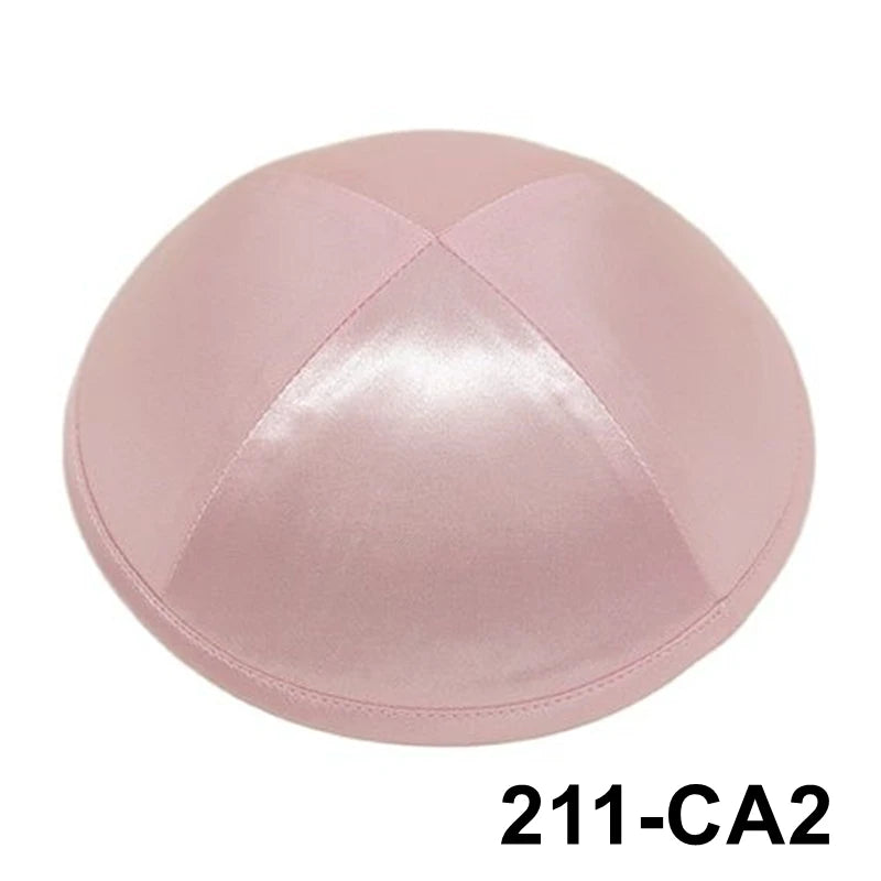 GIU 19cm Satin Jewish Hats Caps Skullies Beanies Kippot Yarmulke Kippah Dome Kipa For Wedding And Events