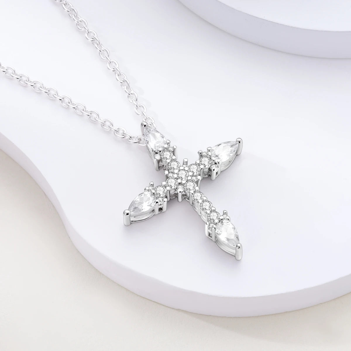 925 Sterling Silver Earrings Rings Necklaces Bracelets For Woman Cross Christianity Drop Earring Fit Charms DIY Fine Jewelry