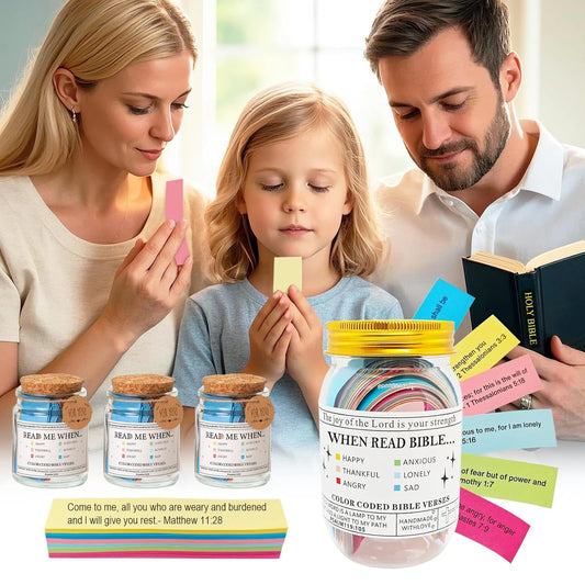 Church Gift Bible Verses Jar Bible Verses for Emotions Feelings Verse Prayer Request Cards Christian Bible Gifts for Women Men