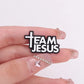 Team Jesus Enamel Pin Christian Faith Pray God Religious Brooch Lapel Backpack Badge Clothing Jewelry Accessories Gift Wholesale