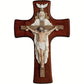 12in BC Catholic Trinitarian Wooden Cross 2D Plane Wall Hanging Christ Inspiring Home Decoration Devout Gift Religious Pendant