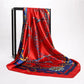 90*90cm Women Square Silk Scarf Luxury Brand Large Shawl Neckerchief Print Headband Female Foulard Bandana Wraps Hijab Scarves